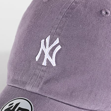 '47 Brand - Casquette Clean Up Mini Logo New York Yankees Violet