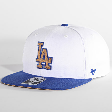 '47 Brand - Capitán Corcho Snapback Cap Los Angeles Dodgers Blanco Azul