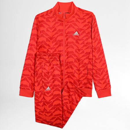 Adidas Sportswear - Tuta da ginnastica per bambini ID0001 Rosso