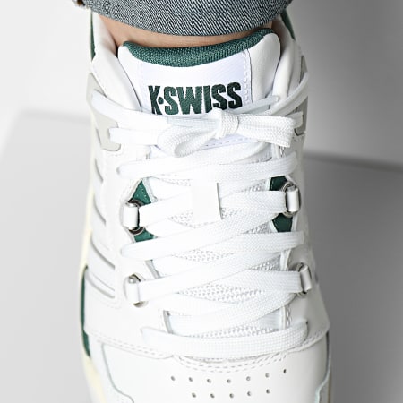 Mens K-Swiss Si-18 Rival Trainers In Brilliant White/Navy/Red