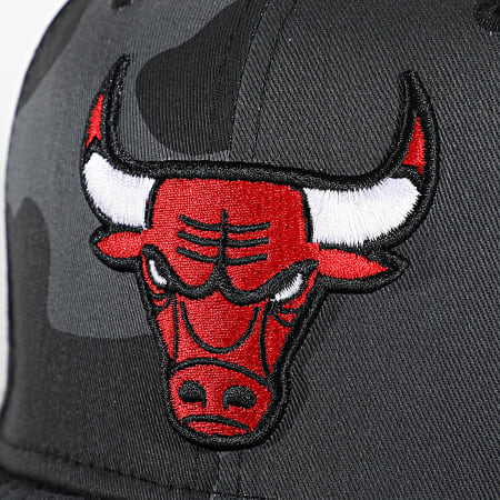 New Era - Casquette Snapback 9Fifty Team Camo Chicago Bulls Noir