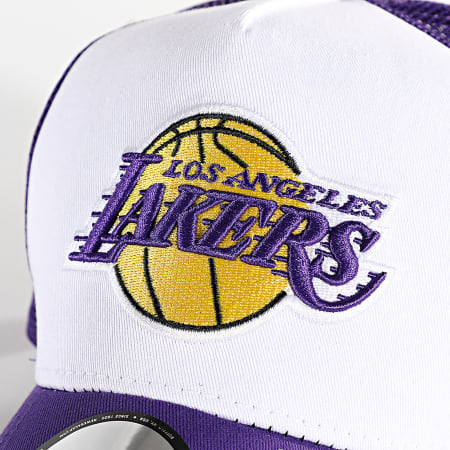 New Era - Cappello Trucker Los Angeles Lakers Color Block Viola Bianco
