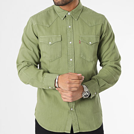 Levi's - Camicia Jean a maniche lunghe 85745 Verde Khaki