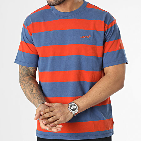 Levi's - Camiseta A0637 Azul Marino Rojo