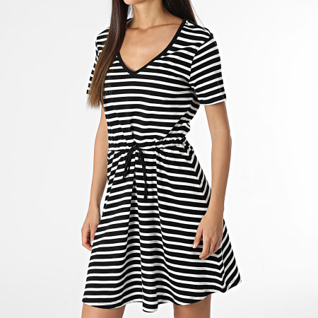 Only - Robe Femme May Noir Blanc