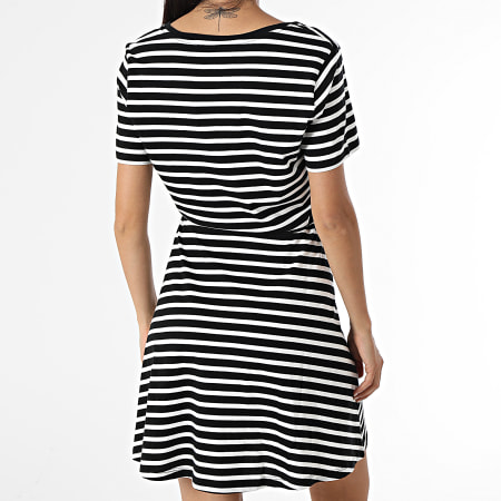 Only - Robe Femme May Noir Blanc