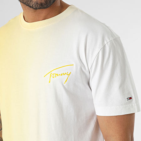 Tommy Jeans - Tee Shirt Signature 6315 Jaune Dégradé