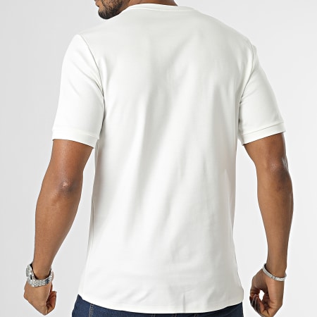Uniplay - Tee Shirt Poche Blanc Bleu Ciel