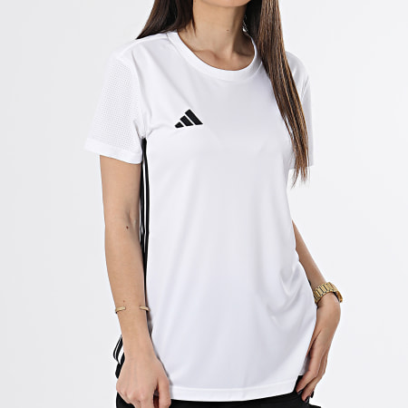 Adidas Sportswear - Maglietta donna H44530 a righe bianche