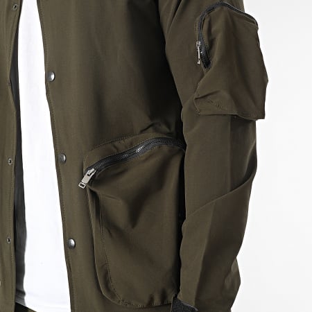 Classic Series - Conjunto de chaqueta y pantalón Cargo verde caqui