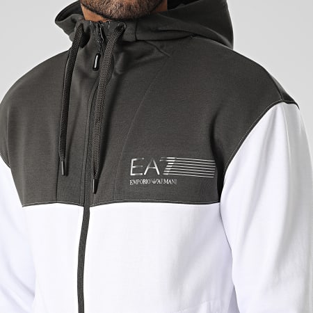 EA7 Emporio Armani - Chándal 8RPV61-PJMBZ Blanco Gris Carbón