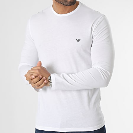 Emporio Armani - Tee Shirt Manches Longues 111653-3R722 Blanc