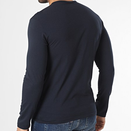 Emporio Armani - Tee Shirt Manches Longues 111653-3R722 Bleu Marine