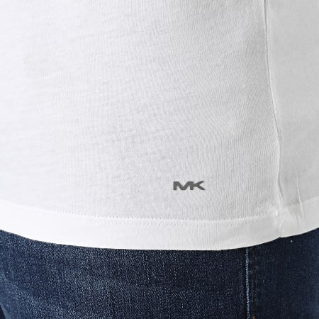 Michael Kors - Lote de 3 camisetas Performance Algodón Blanco Gris Heather Azul Marino