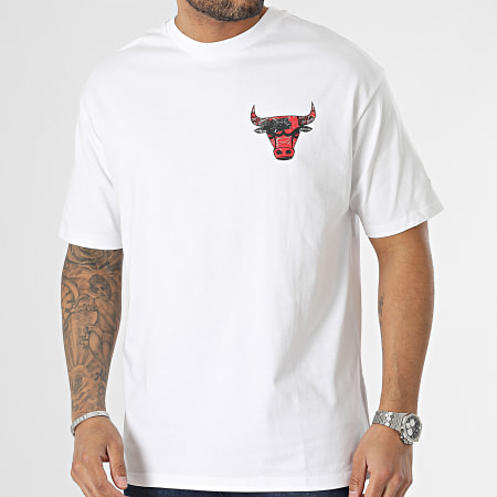 New Era - Maglietta Infill con logo della squadra Chicago Bulls 60332136 Bianco