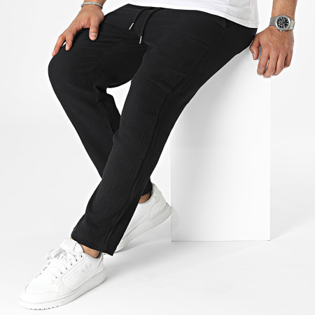Uniplay - Pantalones de vestir negros de verano