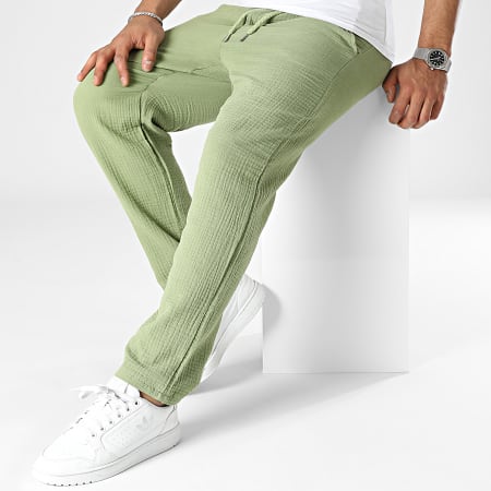 Uniplay - Pantalones de vestir de verano verde caqui