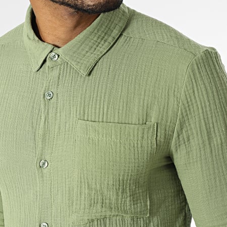Uniplay - Camicia a maniche lunghe verde kaki