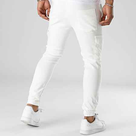 Uniplay - Pantalon Cargo Blanc