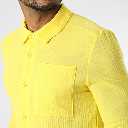 Uniplay - Camicia gialla a maniche lunghe