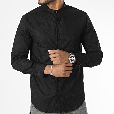 Uniplay - Camicia nera a maniche lunghe Renaissance