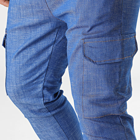 Uniplay - Pantalon Cargo Bleu Denim