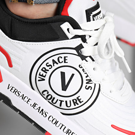 Versace Jeans Couture - Fondo Dynamic Zapatillas 74YA3SA1 Blanco Rojo