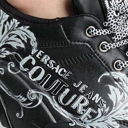 Versace Jeans Couture - Fondo Stargaze Zapatillas 74YA3SF1 Negro Plata Renacimiento