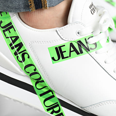 Versace Jeans Couture - Fondo Spyke Zapatillas 74YA3SE2 Blanco Verde