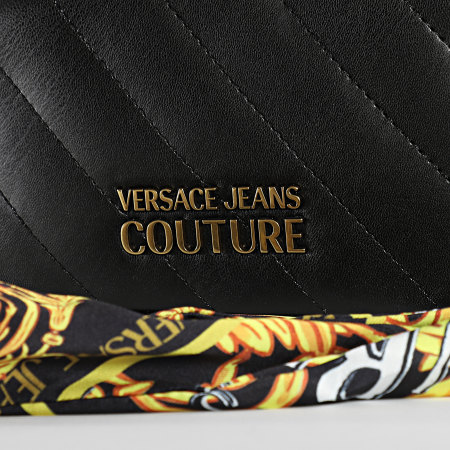 Versace Jeans Couture - Bolso Thelma Soft Negro Oro