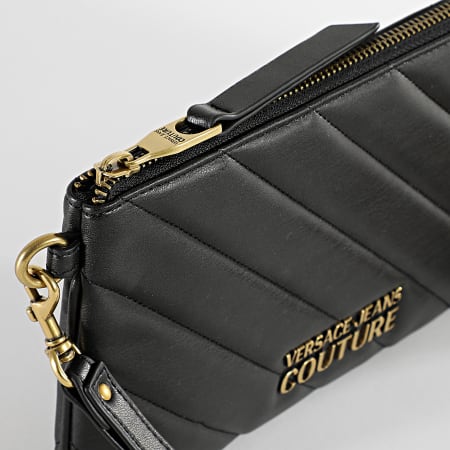 Versace Jeans Couture - Embrague para mujer 74VA4BAX Negro Oro