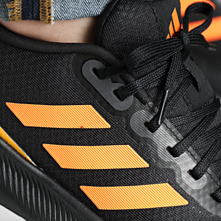 Adidas Sportswear - RunFalcon 3 HP7545 Core Black Screaming Orange Carbon Sneakers