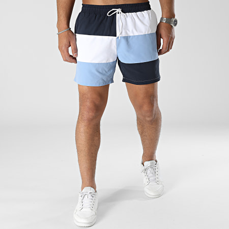 BOSS - Shorts de baño 50491592 Blanco Azul Marino