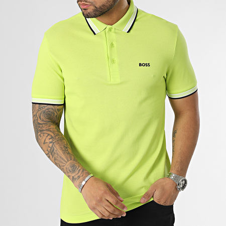 BOSS - Polo Manches Courtes Paddy 50468983 Vert Anis