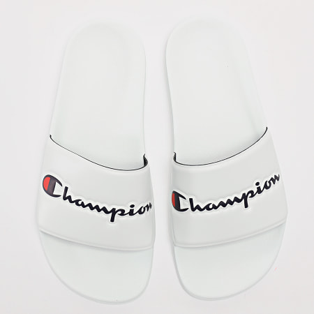 Champion - Claquettes Femme Slide Varsity S11544 White