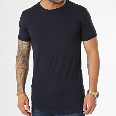 Frilivin - Camiseta oversize azul marino