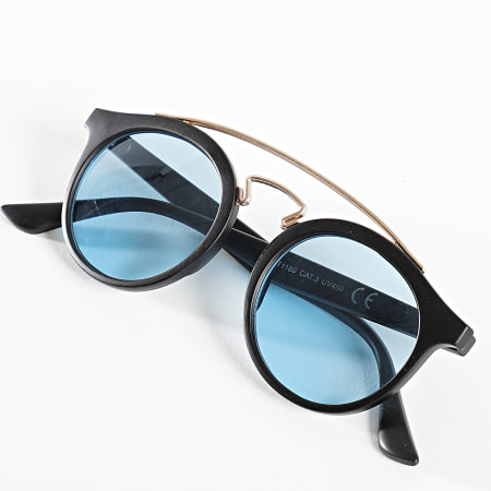 Frilivin - Gafas de sol Negro Azul Gradiente