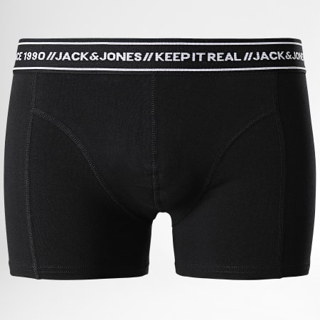 Jack And Jones - Set di 3 boxer nero navy bordeaux