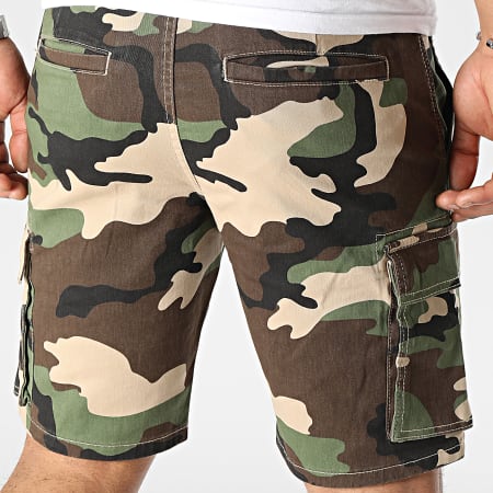 Only And Sons - Camuflaje Cargo Shorts Cam Stage 3945 Marrón Beige Verde Caqui