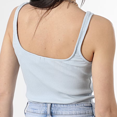 Only - Camiseta de tirantes para mujer Sla Azul claro
