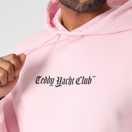 Teddy Yacht Club - Sweat Capuche Art Series Pink Rose Pastel
