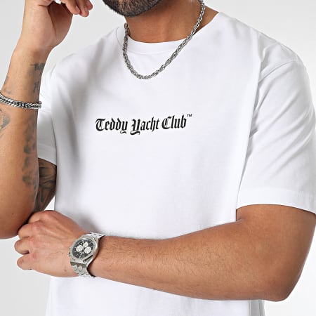 Teddy Yacht Club - Tee Shirt Oversize Large Art Series Rosa Bianco
