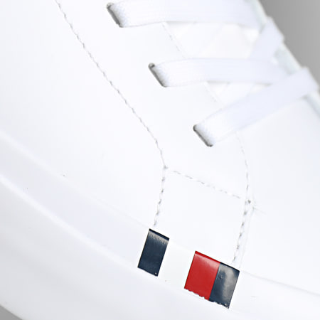 Tommy Hilfiger - Baskets Elevated Vulcan Leather Mid 4419 White