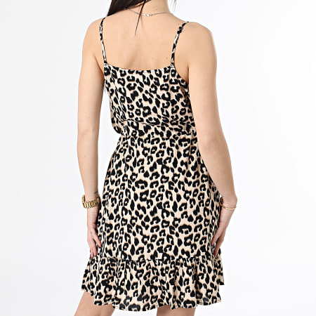 Vero Moda - Vestido de mujer Easy Leopard Beige