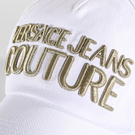 Versace Jeans Couture - Casquette 74YAZK10 Blanc Doré