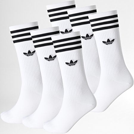 Adidas Originals - Lot De 6 Paires De Chaussettes De Sport S21489 Blanc