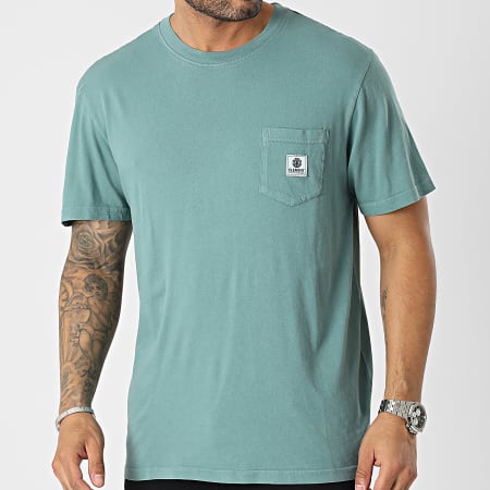 Element - Tee Shirt Poche Basic Vert