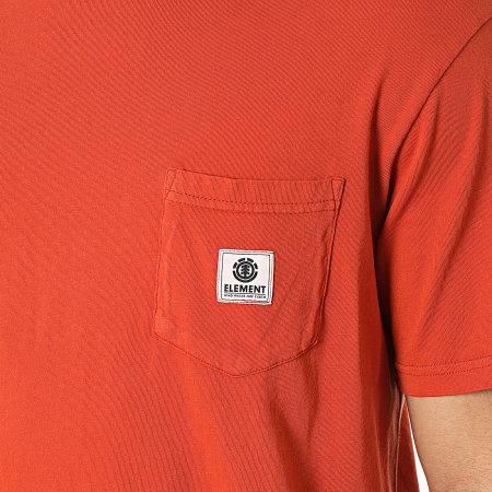 Element - Tee Shirt Poche Basic Orange