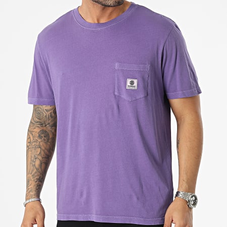 Element - Tee Shirt Poche Basic Violet