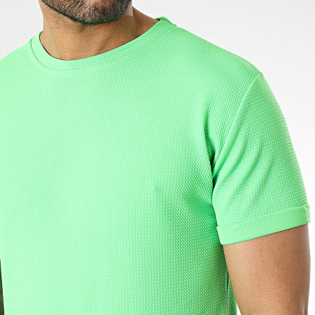 Frilivin - Camiseta oversize verde brillante
